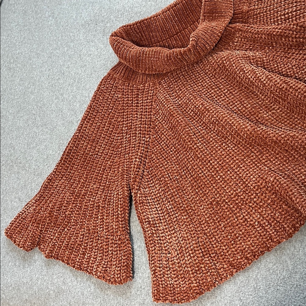 Coco Carmen Chenille Sweater Large Boho Swing Bell Sleeve - Picture 6 of 11